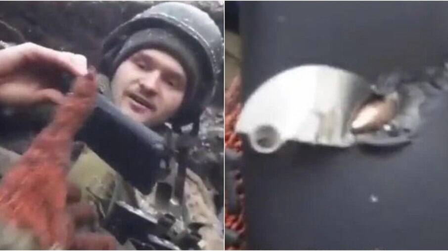 Celular salva soldado ucraniano de tiro