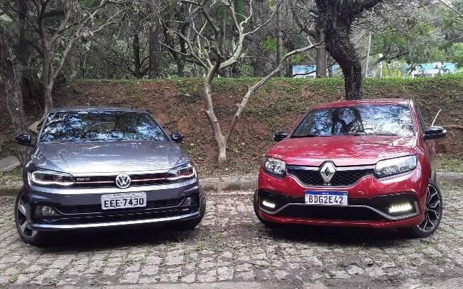 VW Polo GTS e Renault Sandero RS garantem boa dose de diversão com volante de quem gosta de dirigir esportivos natos