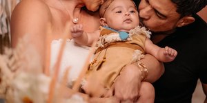 Zezé Di Camargo e Graciele Lacerda batizam a filha, Clara