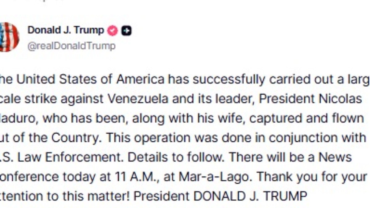 Trump admite ataques dos EUA e captura de Maduro Trump admite ataques dos EUA e captura de Maduro