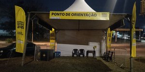 Tendas começam a funcionar na Dutra para orientar romeiros