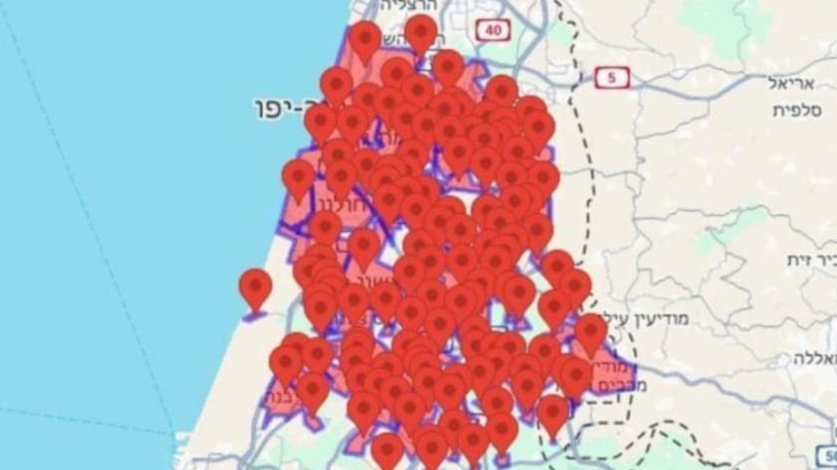 Áreas atacadas em um dos dias dessa semana pelo Hezbollah