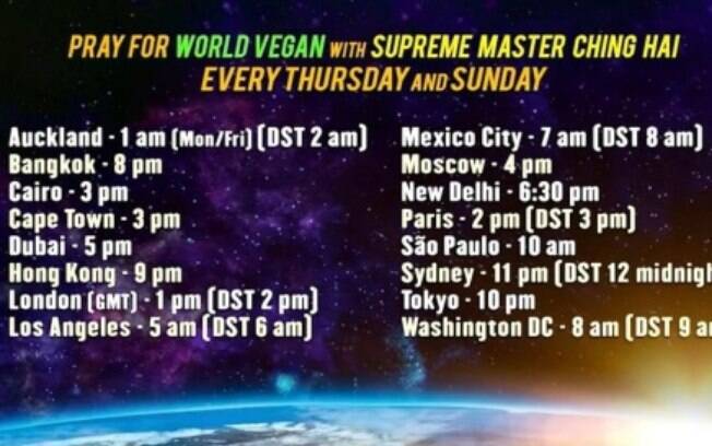 Na Supreme Master TV: Renomada Líder Espiritual pede Oração pelo Mundo Vegano