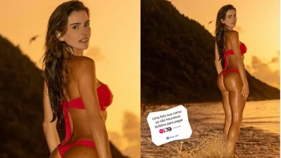 Deborah Secco mostra as curvas nas redes socias