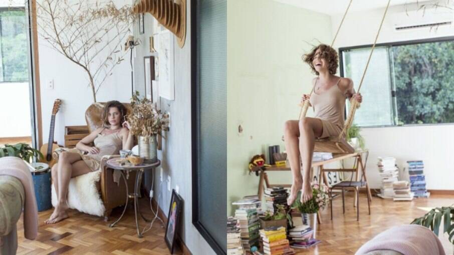 Queridinha nas redes sociais, a decoração aesthetic mescla estilo retrô e boêmio; casa de Bruna Linzmeyer segue estilo