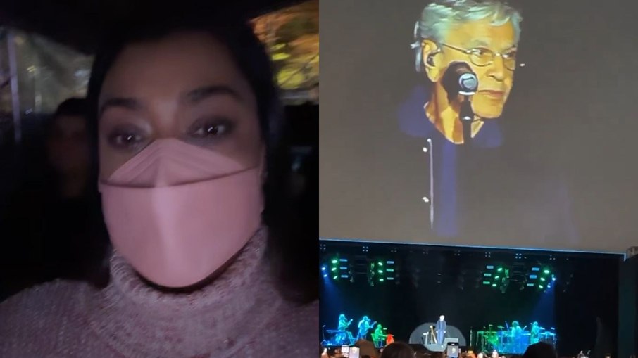 Preta Gil curtiu show de Caetano Veloso durante tratamento contra câncer