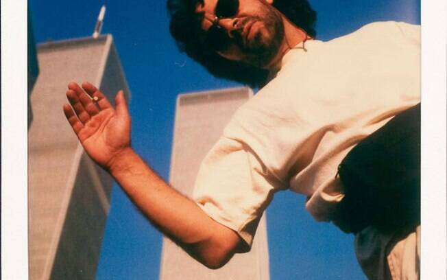 26 de junho de 1996: Jamie com o World Trade Center ao fundo