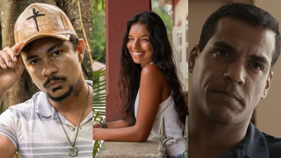 Damião (Xamã), Ritinha (Mell Muzilo) e José Bento (Marcelo Mello Jr.) em 'Renascer'