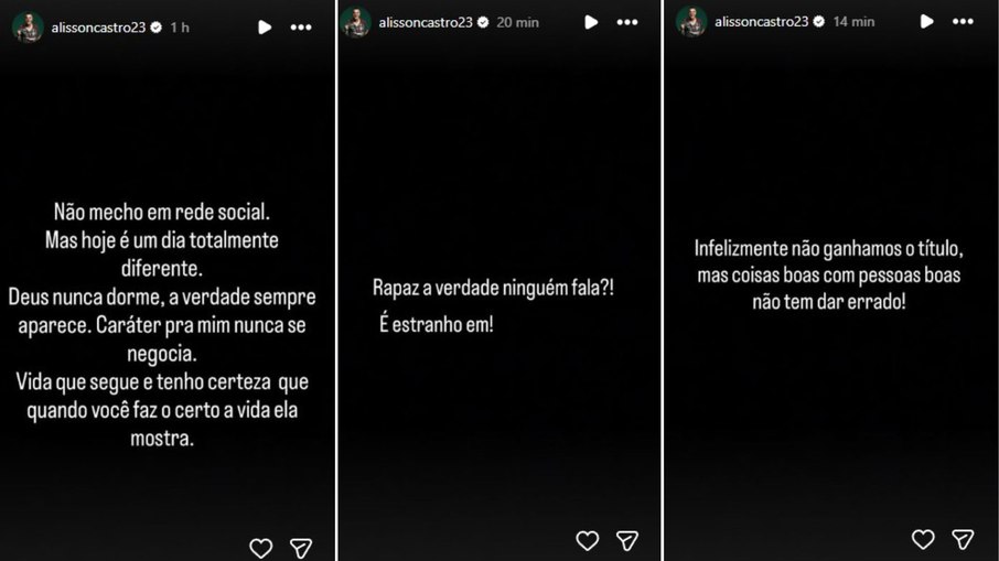 Alisson publica indireta a Crespo após saída do treinador do São Paulo