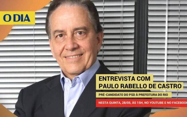 Pré candidato à prefeitura do Rio, Paulo Rabello de Castro será entrevistado às 15h desta quinta-feira