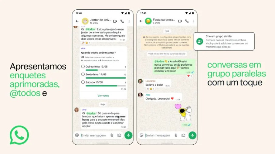 WhatsApp anuncia novos recursos