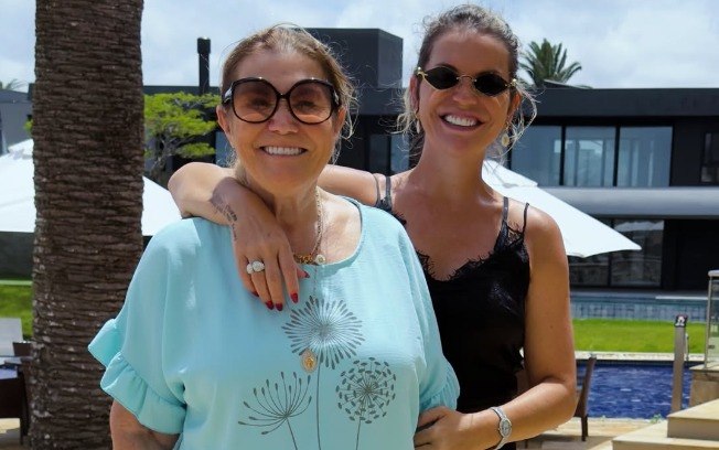 Dolores Aveiro e Kátia Aveiro mãe e irmã de Cristiano Ronaldo