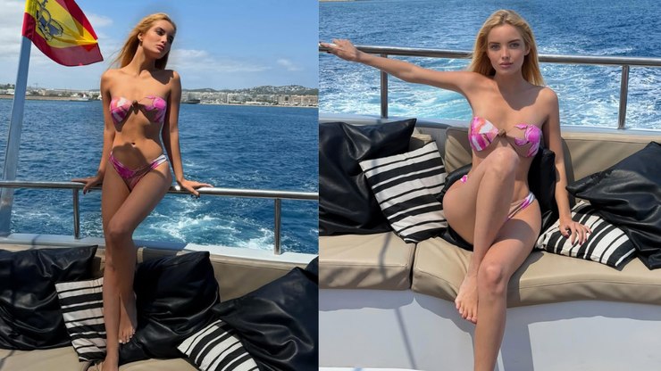 Giovanna Chaves posa de biquíni e é comparada à Barbie