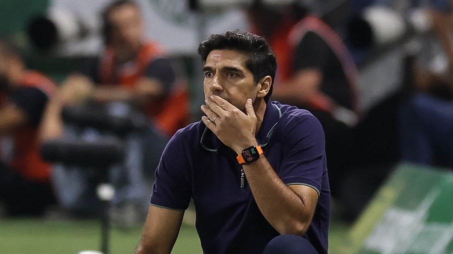 Abel Ferreira em jogo contra o Fluminense Abel Ferreira em jogo contra o Fluminense