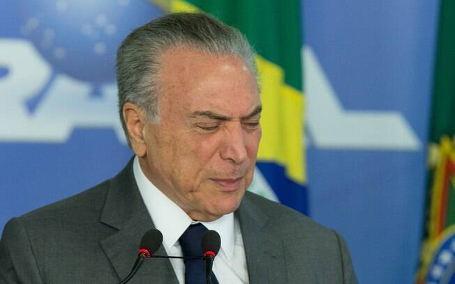 O presidente Michel Temer foi alvo de uma 