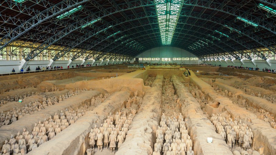 Exército de Terracota, na China