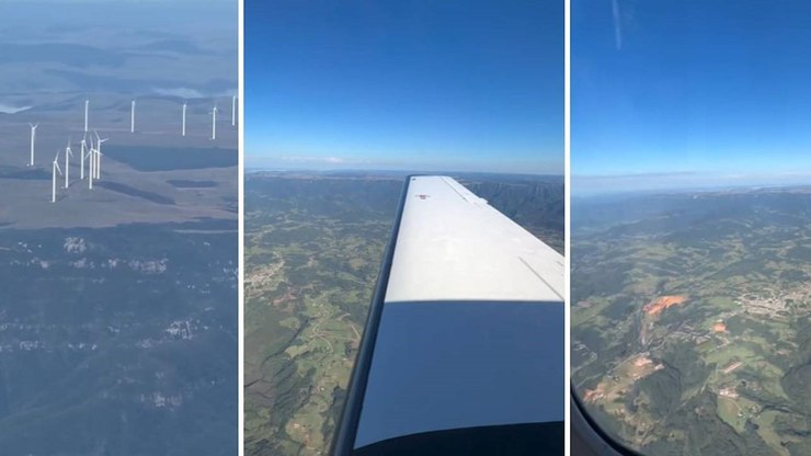 Vídeo: piloto registrou voo momentos antes de avião cair no RS