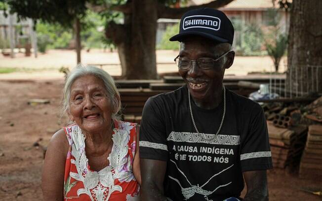 Maura Wajuru e seu marido, ex-seringueiro e de ascendência quilombola