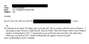 "Norte do Brasil tem mulheres mais feias”, diz e-mail de Epstein