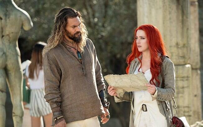 Amber Heard e Jason Momoa falam sobre a atuação e o envolvimento com seus papéis