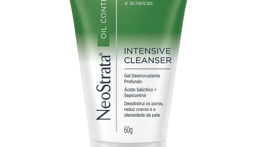 O Neostrata Oil Control Intensive Cleanser é indicado para limpeza profunda da pele, redução da oleosidade e desobstrução de poros na pele mista a oleosa e/ou acneica