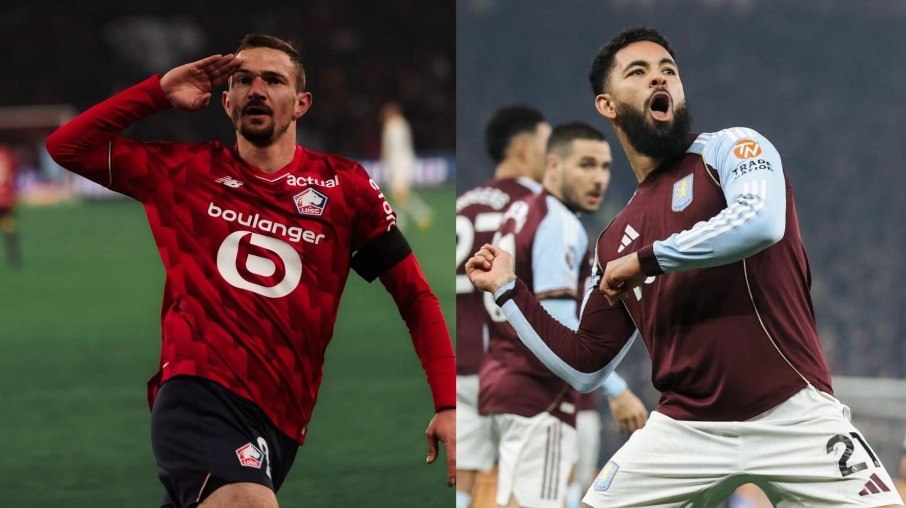 Perrin e Douglas Luiz estarão em campo em Lille x Aston Villa