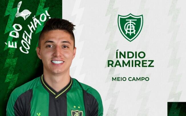 América-MG confirma a contratação do meia colombiano Índio Ramirez
