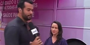 Ao vivo, homem invade transmissão da TV Globo e causa climão