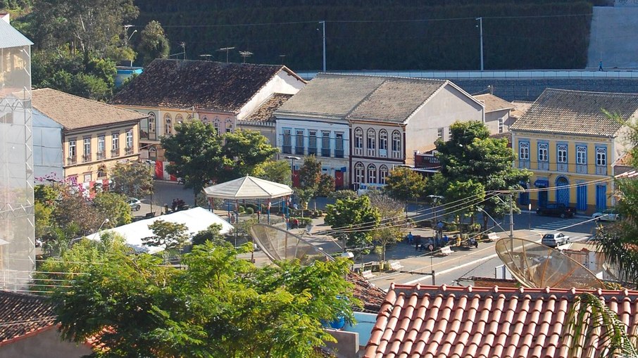 Vista da Praça Matriz, em São Luiz do Paraitinga