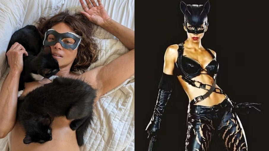 Halle Berry posta ensaio sensual para celebrar 20 anos de 'Mulher Gato'