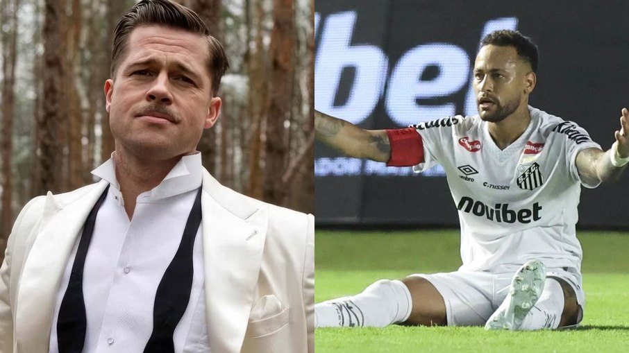 Brad Bitt faz piada com Neymar por simulações Brad Bitt faz piada com Neymar por simulações