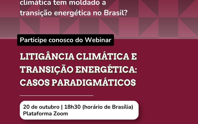 Webinário debate avanço da litigância climática