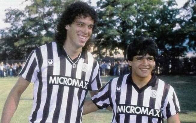 Casagrande e Hugo Maradona atuaram juntos no Ascoli, da Itália