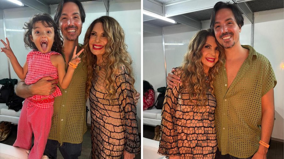 Elba Ramalho posta foto rara ao lado do filho e da neta