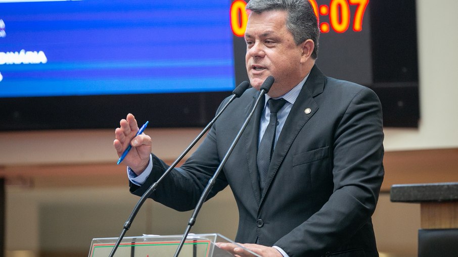 O deputado estadual Ivan Naatz (PL), na Alesc O deputado estadual Ivan Naatz (PL), na Alesc