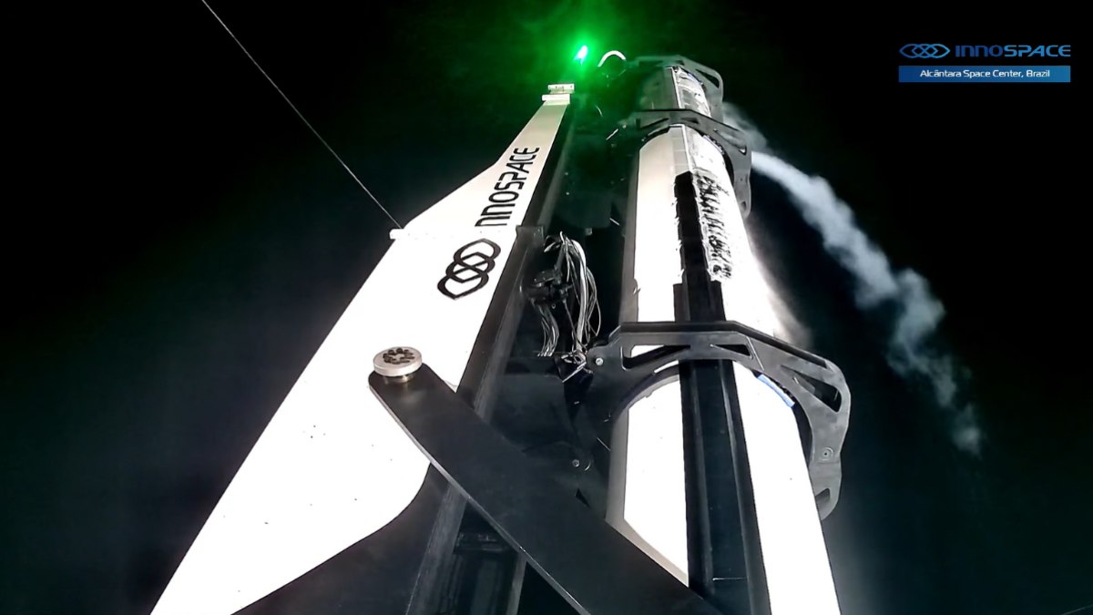 Foguete HANBIT-Nano, no Centro de Lançamento de Alcântara (CLA), no Maranhão