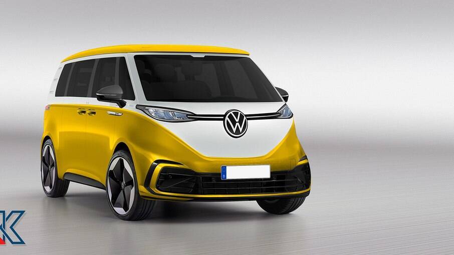 VW ID.Buzz: versão de produção virá com largas entradas de ar no para-choque dianteiro entre os detalhes