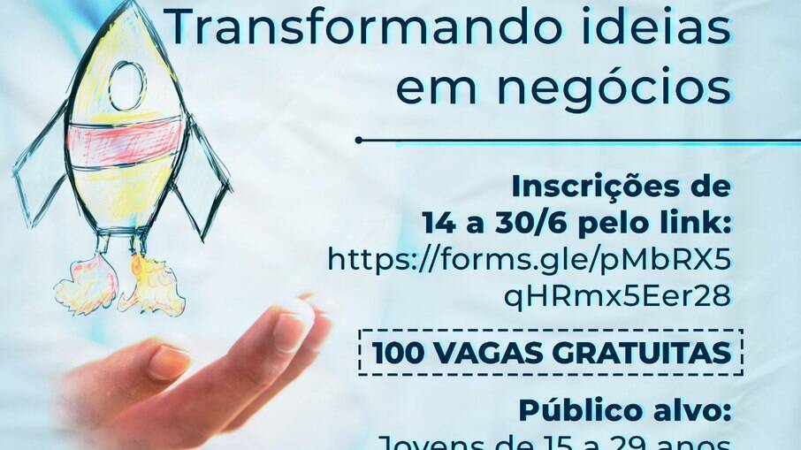 As inscrições podem ser realizadas até 30 de junho por pessoas de 15 a 29 anos.