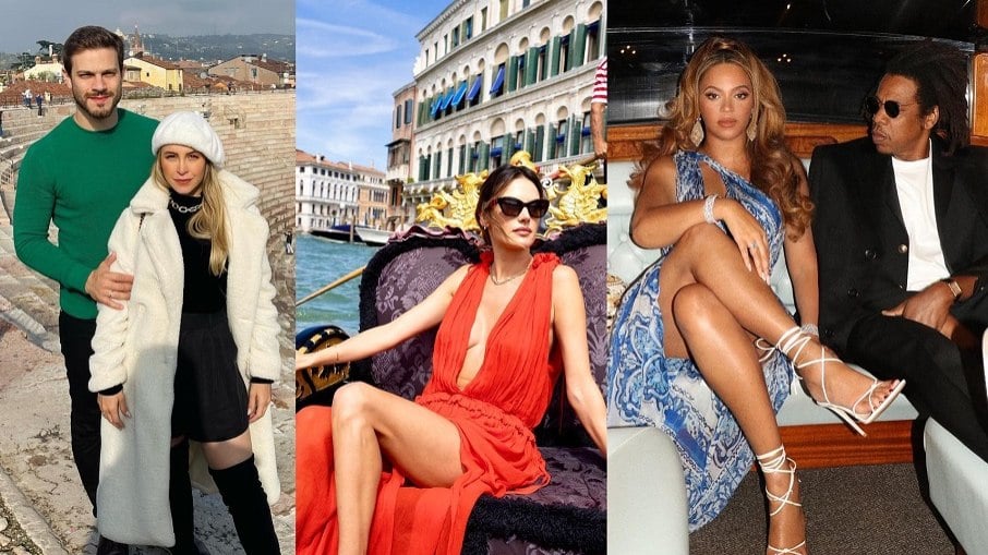 Carla Diaz, Alessandra Ambrósio e Beyoncé não resistem aos encantos de Veneza