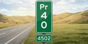 Placa de trânsito verde com números: saiba o que significa