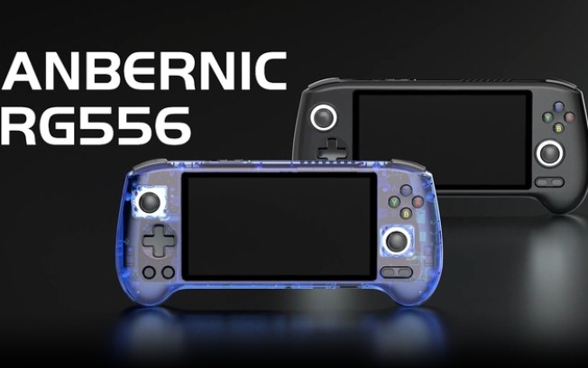 Anbernic RG556 chega em março com emulador de PS2 e tela AMOLED