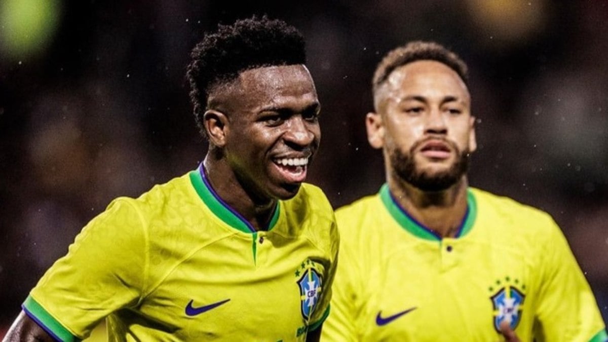 Vinícius Júnior e Neymar