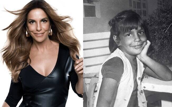 Antes e depois das celebridades: Ivete Sangalo quando era criança
