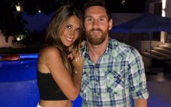 Messi e a esposa