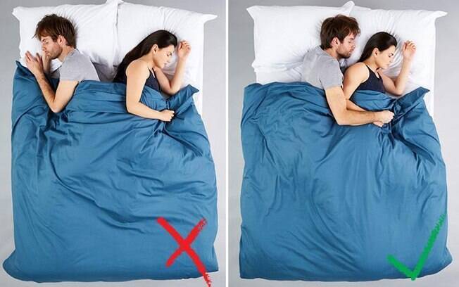 Dormir de costas para o parceiro por causar problemas com a intimidade