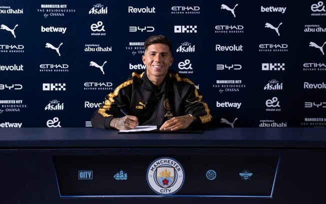 Manchester City tira Enzo Fernández do Chelsea em transferência histórica
