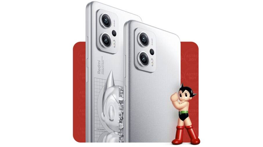 Redmi Note 11T Pro na versão do Astro Boy