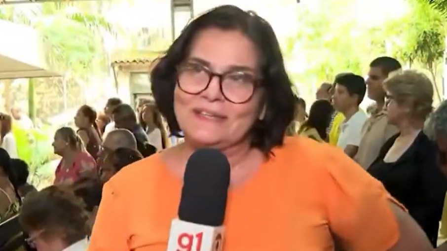 Bianka Carvalho ficou emocionada com a entrevista