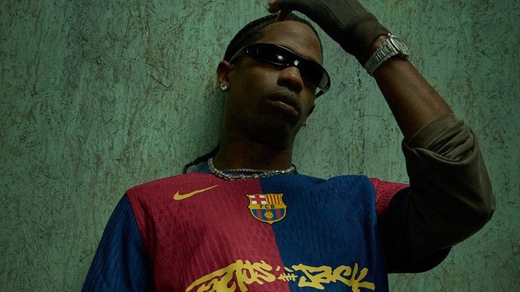 Barcelona revela camisa em parceria com Travis Scott