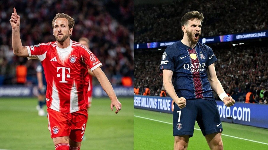  Kane e Kvaratskhelia são destaques de Bayern de Munique e PSG